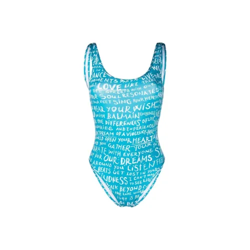BALMAIN One-piece Swimsuit Women's Blue