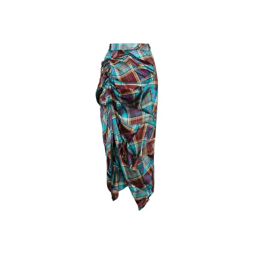 Vivienne Westwood FW24 Casual Long Skirt Women's Multicolor Вивьен Вествуд FW24 Повседневная длинная юбка женская многоцветная