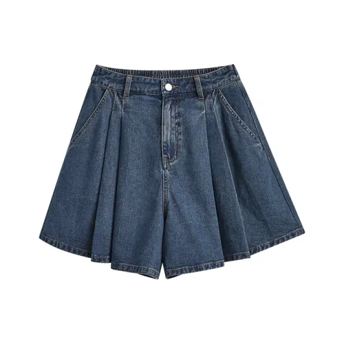 KUOSE Синие Женские Джинсовые Шорты