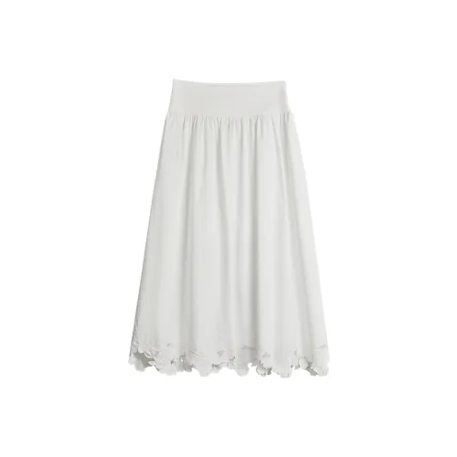 ELLE Повседневные короткие юбки Женские Белые