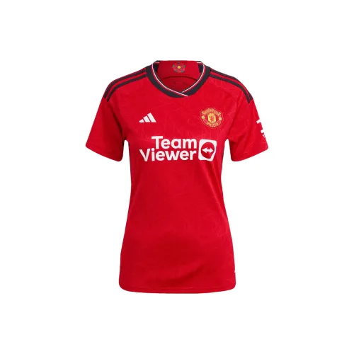 Adidas MANCHESTER UNITED THEATRE OF DREAMS Красный Женская Футбольная Джерси