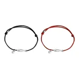 Счастливый кои Рыбка Колокольчик Браслет-шнурок - Красный + Черный