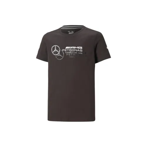 PUMA T-рубашка À Logo Mercedes AMG Petronas T-рубашка Черная Детская