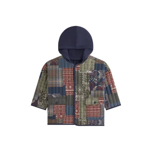 KITH FW24 Пуховая куртка с принтом Blair куртки и пальто Cypress для детей 3-7 лет