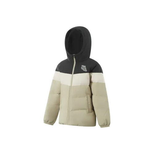 LINING YOUNG Пуховик Средний хаки Угольно-черный Песчаниковый серый Подростки
