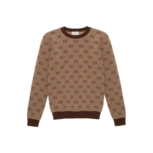 GUCCI Коричневый Kids Свитеры