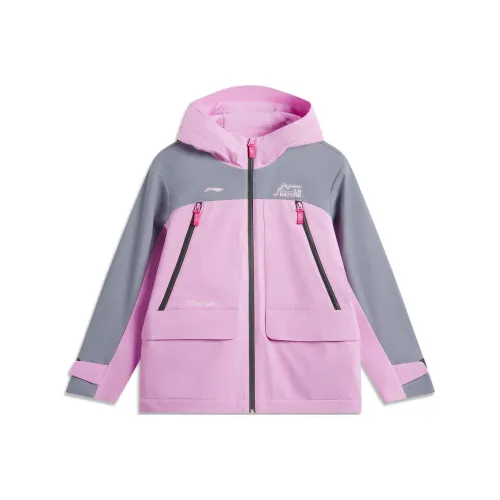 LINING YOUNG Куртки Пальто На открытом воздухе Светло-синий Фиолетовый Темно-серый Фиолетовый Подростки