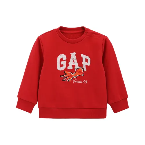 GAP совместный бренд x GUGONGLIANMINGKUAN Толстовка тяжелая с логотипом пуловер детский