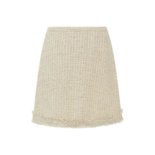 d'zzit Повседневные короткие юбки Женские Золото