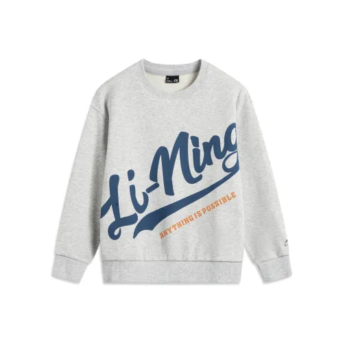 LINING YOUNG Свитшот Sports Life Collection New Light Фотиния Серый
