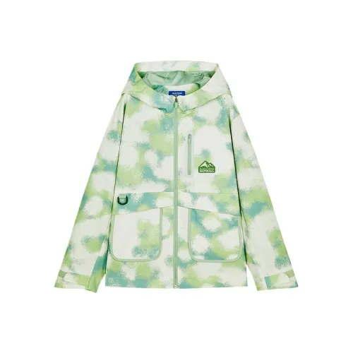 Skechers Kids Куртка Желто-зеленая Нерегулярная Tie Dye Подростки