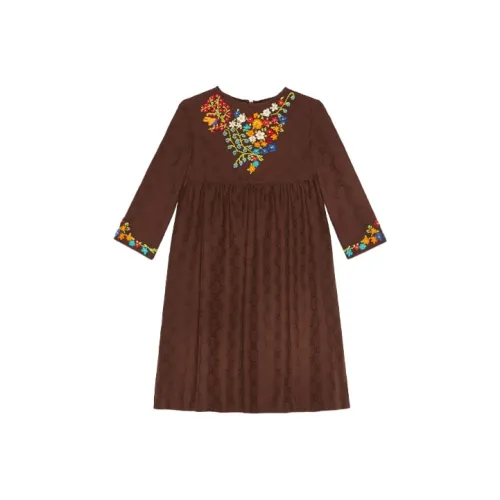 GUCCI Коричневые Платья для Детей