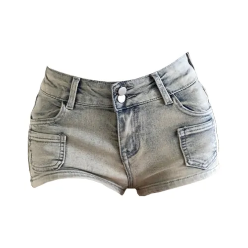 Concubine Zhu Джинсовые шорты Женские Ностальгический синий