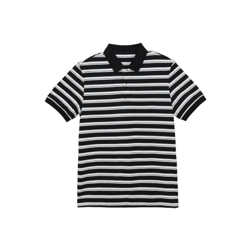 MOST Черно-белые полосы Мужская рубашка поло