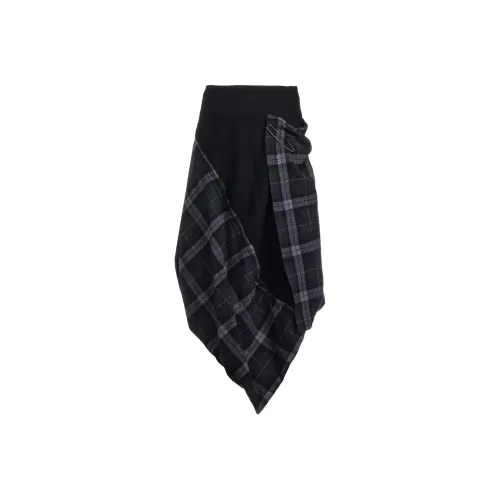 Yohji Yamamoto Черные Женские Повседневные Короткие Юбки