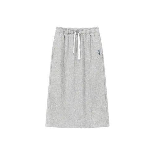 CHUU Повседневные короткие юбки женские светло-пшеничный серый