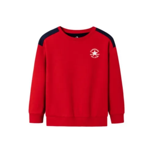Конверс Преппи Красный Kids Свитшоты