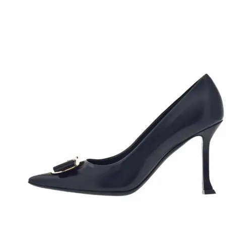 Ferragamo Vara Высокие каблуки Морской синий Женские