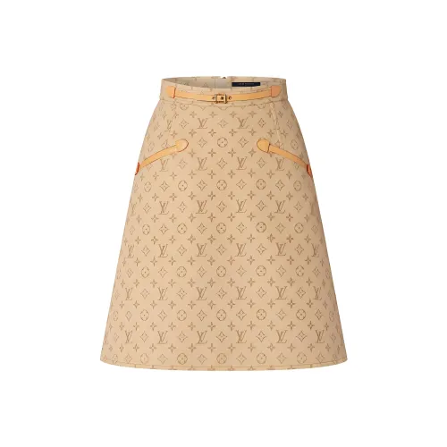 LOUIS VUITTON Повседневные короткие юбки Женские Хаки