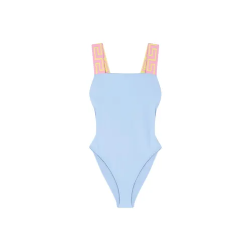 VERSACE SS24 Ван-Пис Купальник Женский Синий