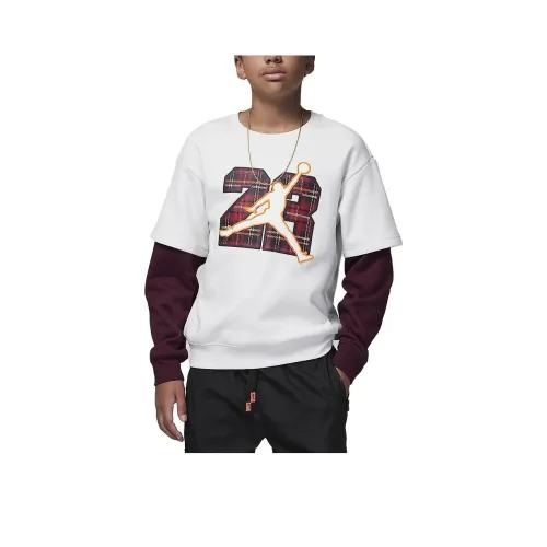 Джордан Свитшот Phantom Серый Белый Детский