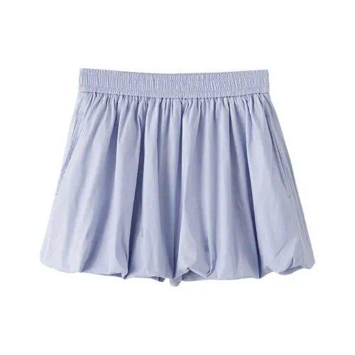 XIMENG Повседневные короткие юбки Женские Синие
