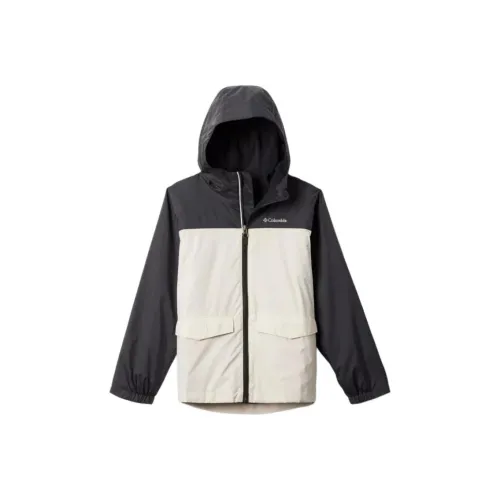 Columbia Rain Zilla 2 Куртки Пальто Черный Белый Подростки