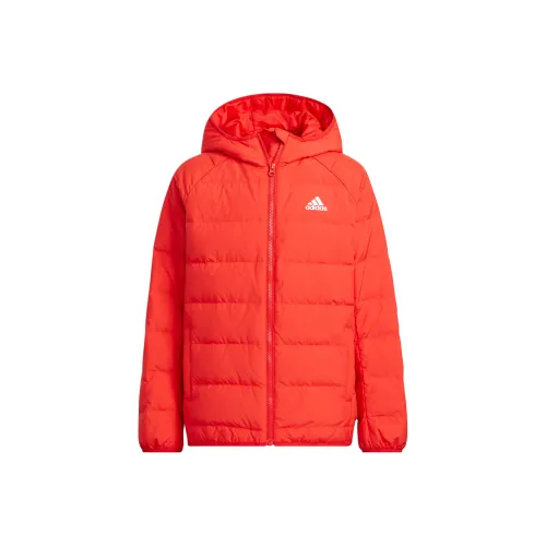 Adidas Down Jacket Ярко-красный Белый Детский