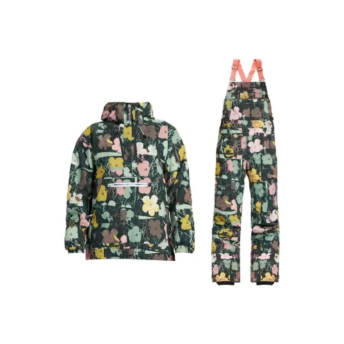 DC Shoes x Andy Warhol SKI Костюм Комплект Женский Зеленый