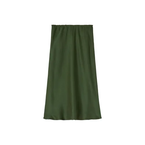 JIL SANDER Зеленая Женская Повседневная Длинная Юбка