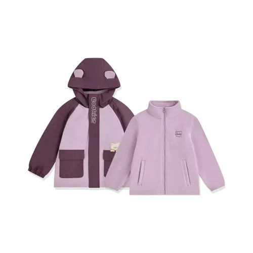 QIAODAN Куртки Пальто 2 предмета комплект Furong Фиолетовый для детей 3-7 лет