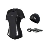 Одежда Комплект (Купальник + Очки для плавания + Шапочка для плавания)