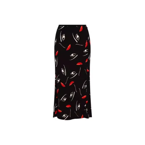 DVF Diane Von Furstenberg Повседневный Длинный Юбка Женские Черный