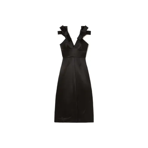 JIL SANDER Черное Женское Вечернее Платье