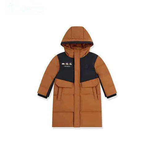 QIAODAN Пуховик Охра для детей 3-7 лет
