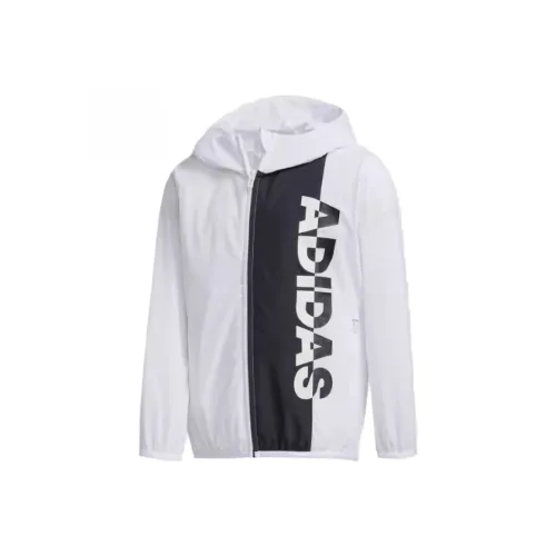 Adidas Куртка Черный Белый Подростки