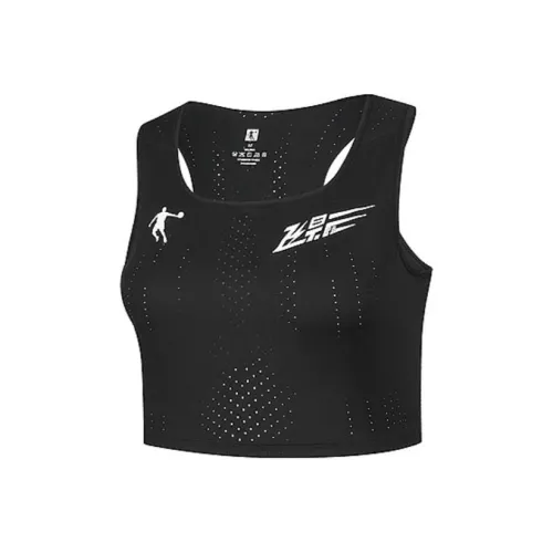 QIAODAN Бег Майка Женская Черная