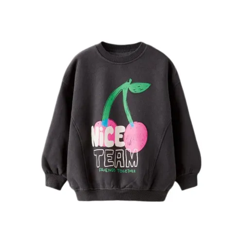 ZARA Темно-серый Детский Свитшот