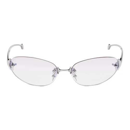 GENTLE MONSTER Металл OVAL SUNGLASSES Женские Серебряный