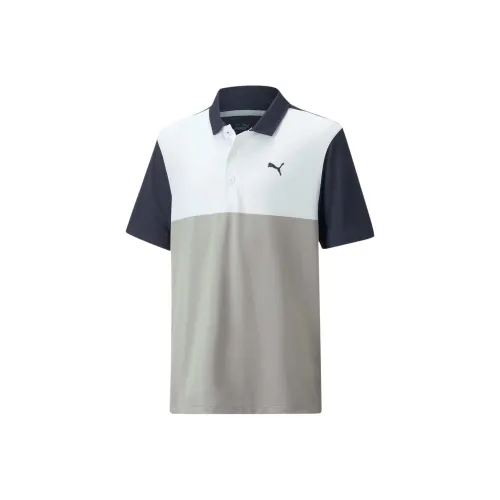 PUMA Поло Темно-синий Детский