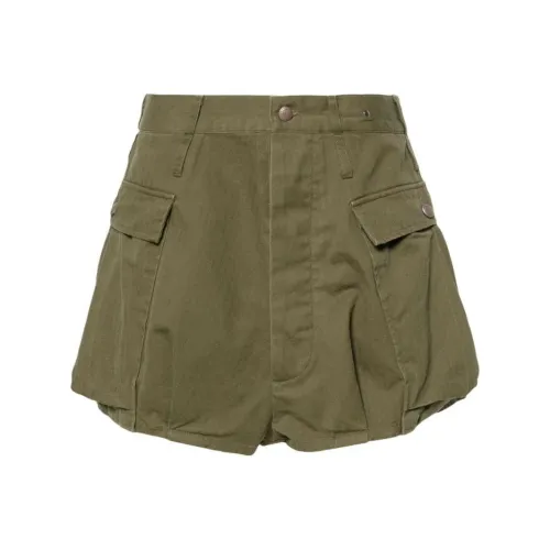 R13 SS24 Карго Шорты Женские Оливково-Зеленые