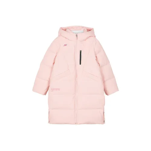 Skechers Kids Пуховик FW24 Клубничный Кремовый Розовый Подростки