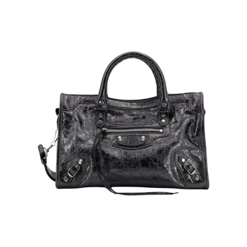 Balenciaga Le City Овчина Одно плечо Сумка Маленькая Женская Серый