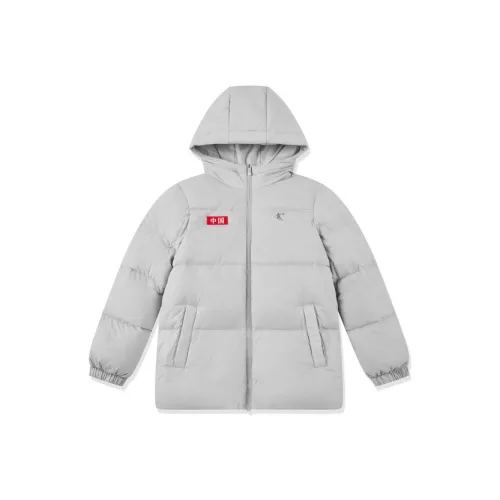 QIAODAN Детский топ Snow Mist Серый Подростки