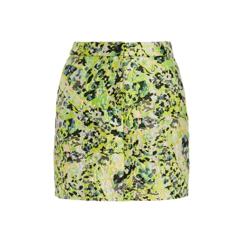 Essentiel Antwerp FW24 Повседневные короткие юбки Женские Лайм