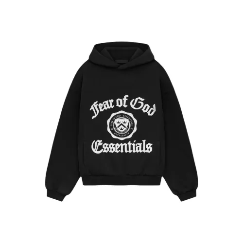 Fear Of God Essentials Толстовка Heavy Fleece Винтаж Shrunk Толстовка Метеоритный Черный Черный Детский