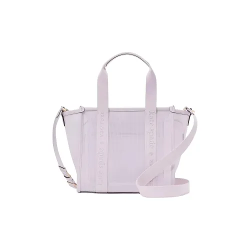 Kate Spade Сетчатая ткань Тоут Сумка Сумка для покупок Сумка через плечо Сумка Маленькая Женская Фиолетовая