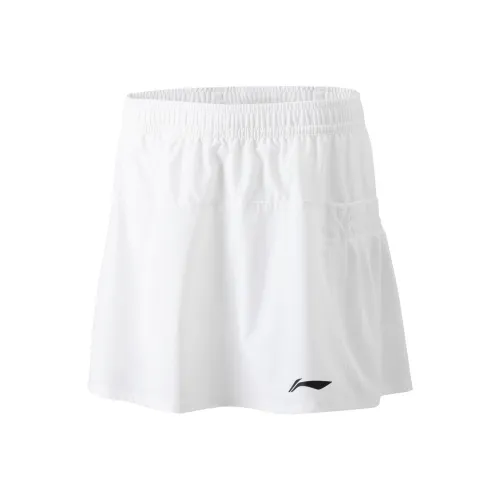 LINING Badminton series Стандартный белый Женские Повседневные короткие юбки