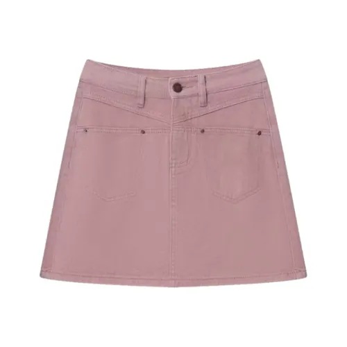 ZAVK Джинсовые короткие юбки Женские Розовый
