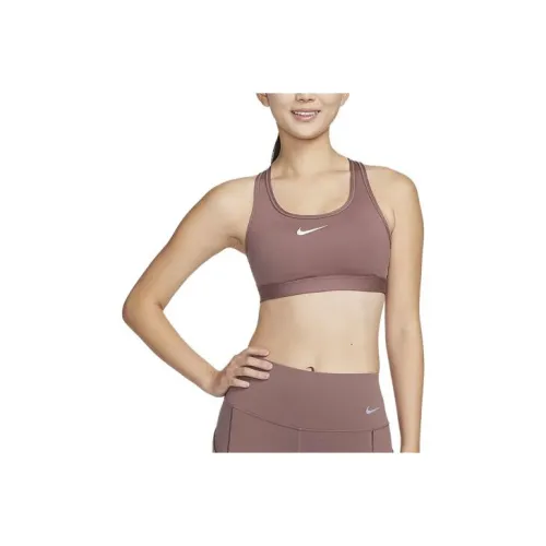 Nike Swoosh Спортивное белье Женское Дымчатый Фиолетовый Красный